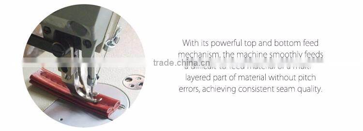 GC0302 heavy duty top and bottom feed lockstitch sewing machine for leather and handbag