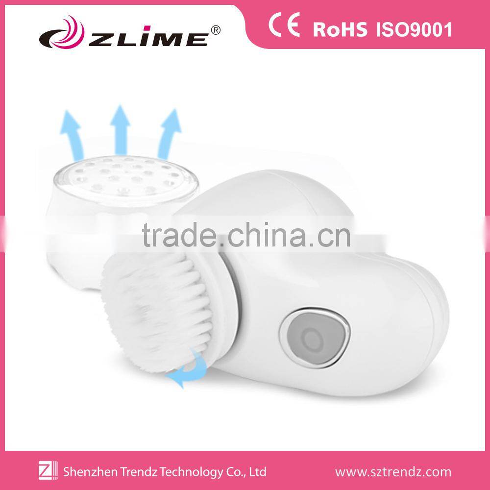 Zlime skin facial cleaning washing massage brush device