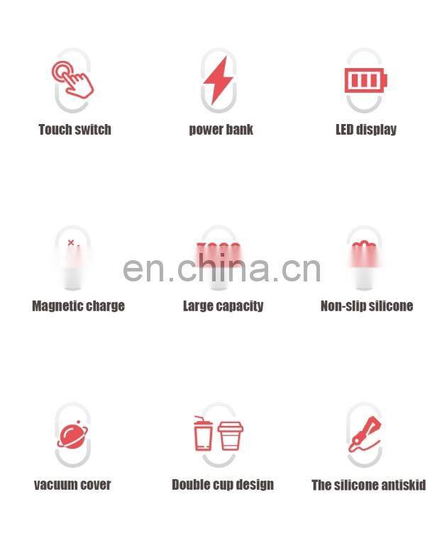 Fashion Personal Portable capacity rechargeable vacuum USB blender juice cup