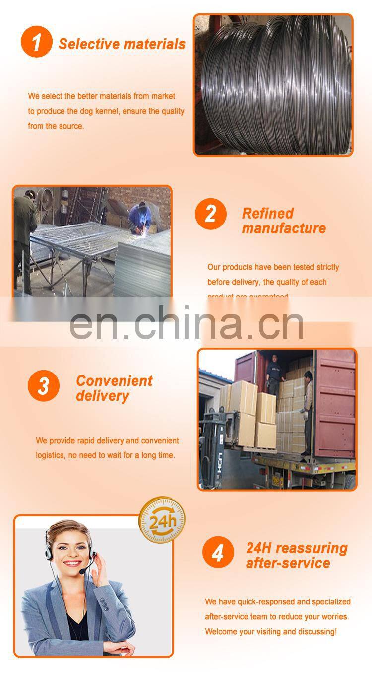 Direct factory heavy duty fancy dog kennel galvanized outdoor dog kennels