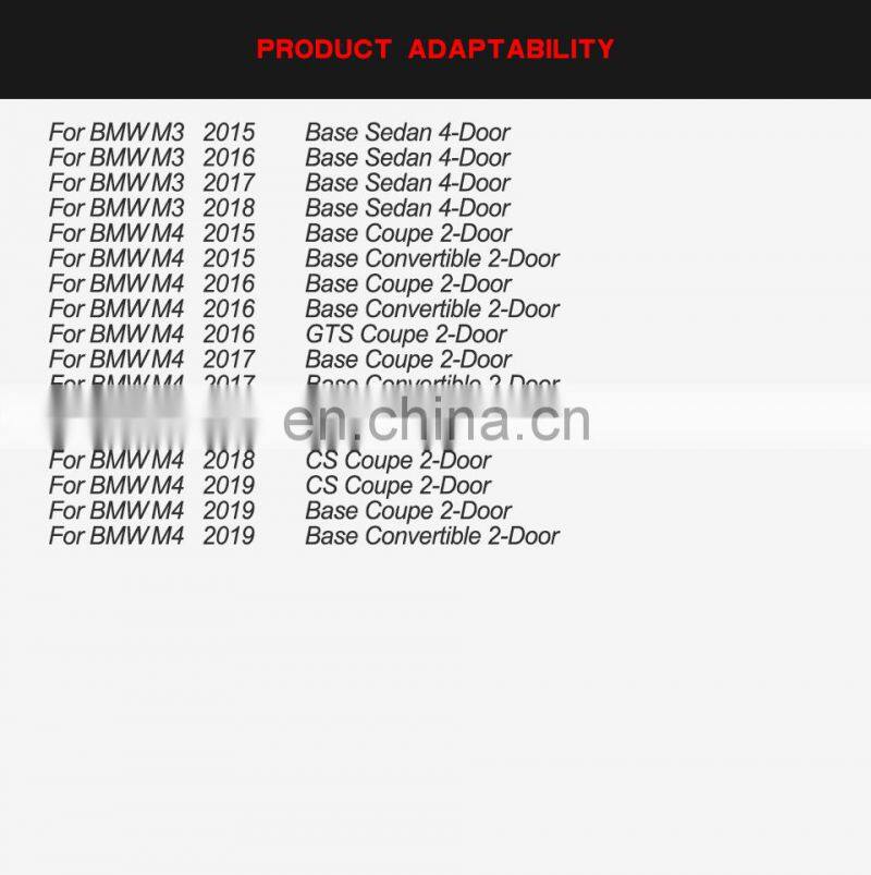 For BMW F82 M4 carbon rear diffuser rear Lip F80 M3 2014-2019