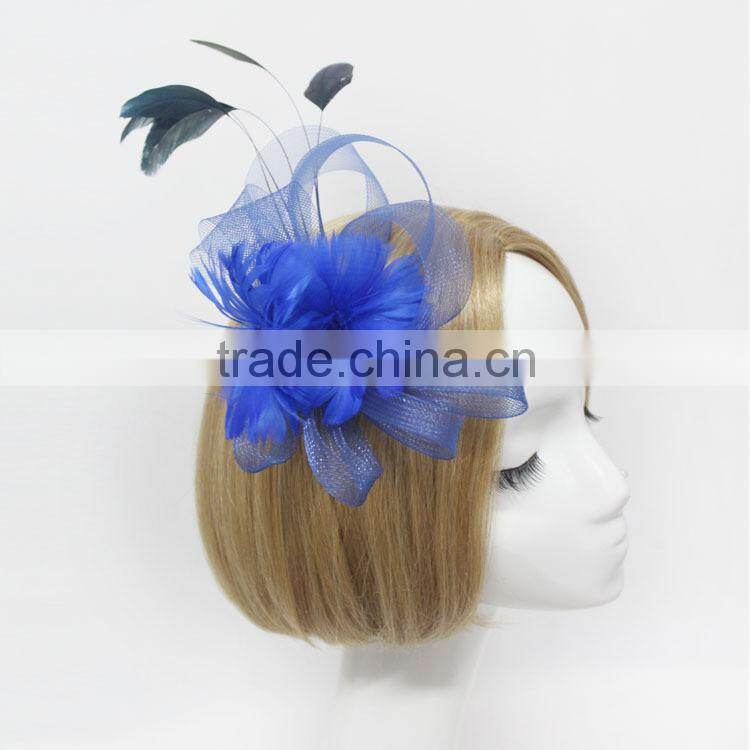 Women Black Feather Hair Fascinator Manufacturers