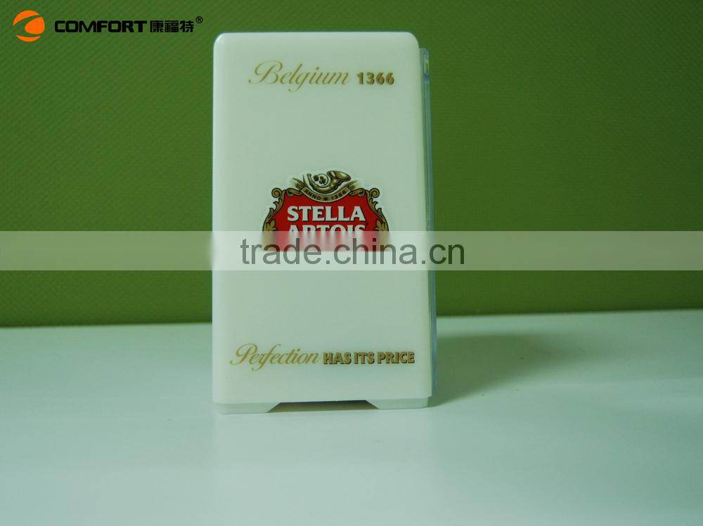 recharging colorful battery operated square led table lamp for bar