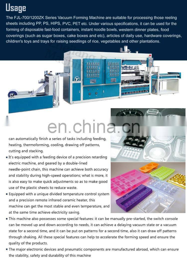 Factory price high quality plastic cake box making machine, plastic thermoforming machines for making plastic box