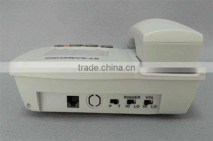 Vintage design white color black color fixed line office or home telephone