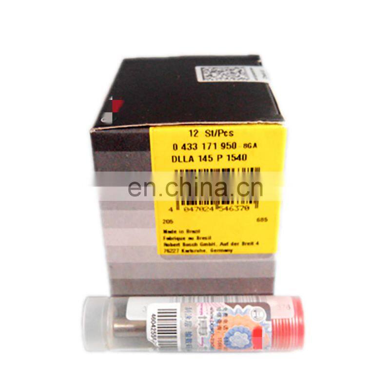 Nozzle DLLA145P1540 0433171950 genuine new injector nozzle for 0414700006 0414700010