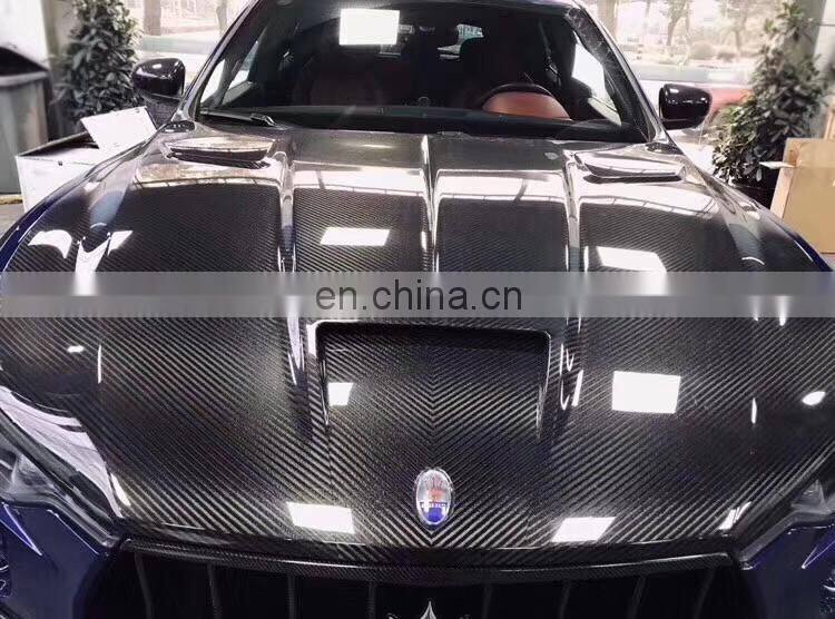 Runde Mansory Automotive Kits For Maserati Levante Real Carbon Fiber Body Kit Hood Front Rear Lip Spoiler