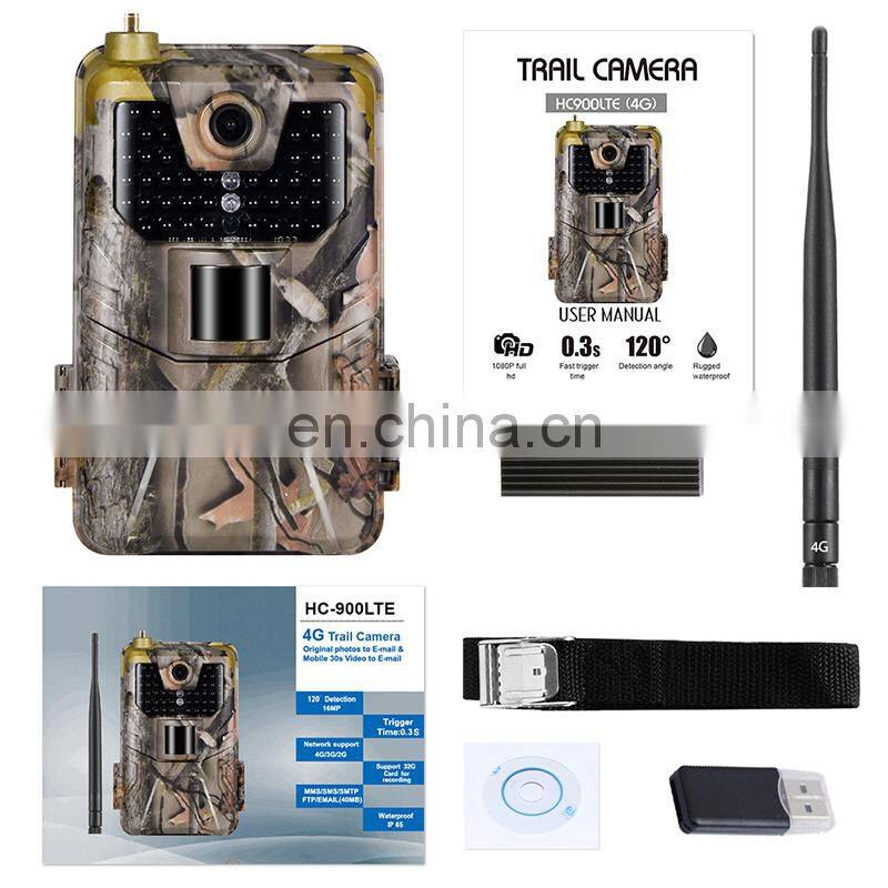 New 1080P Outdoor Wildlife Security Wireless 4g sim Trail Hunting Game Camera GSM MMS HC-900LTE