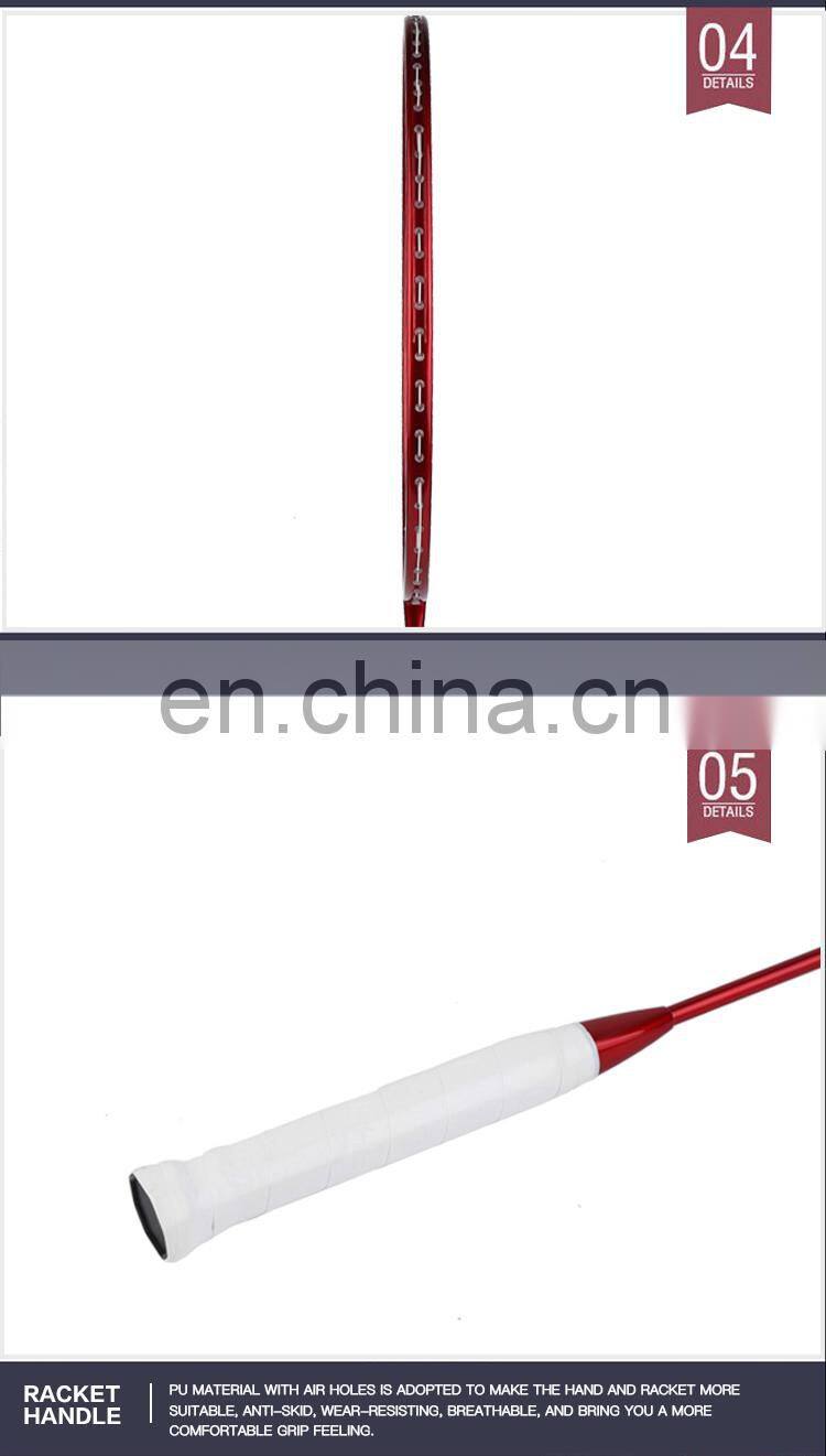 Custom High Quality Durable badminton rackets raket 30T carbon fiber badminton racquets for Tournament