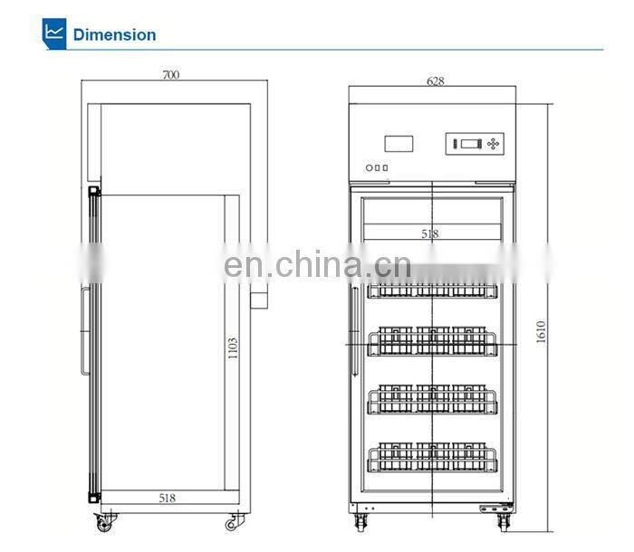 Single Door 4C Blood Bank refrigerator
