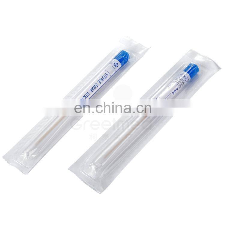 Oral sponge big cotton swabs medical test tubes with swab