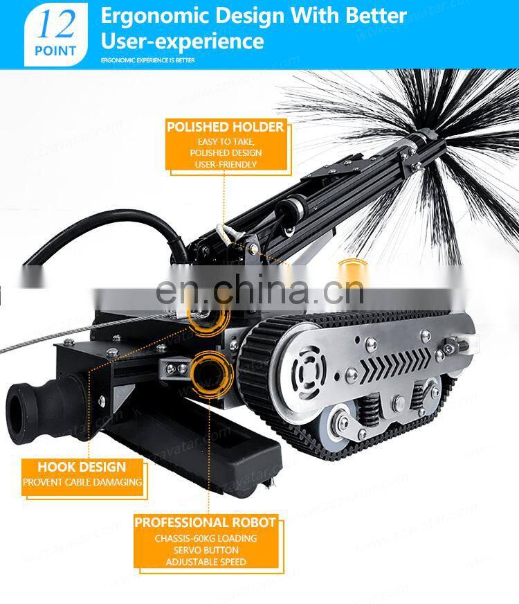 Hot selling PCS-350III piping cleaning robot hvac ductwork cleaner equipment duct cleaning machine with low noise