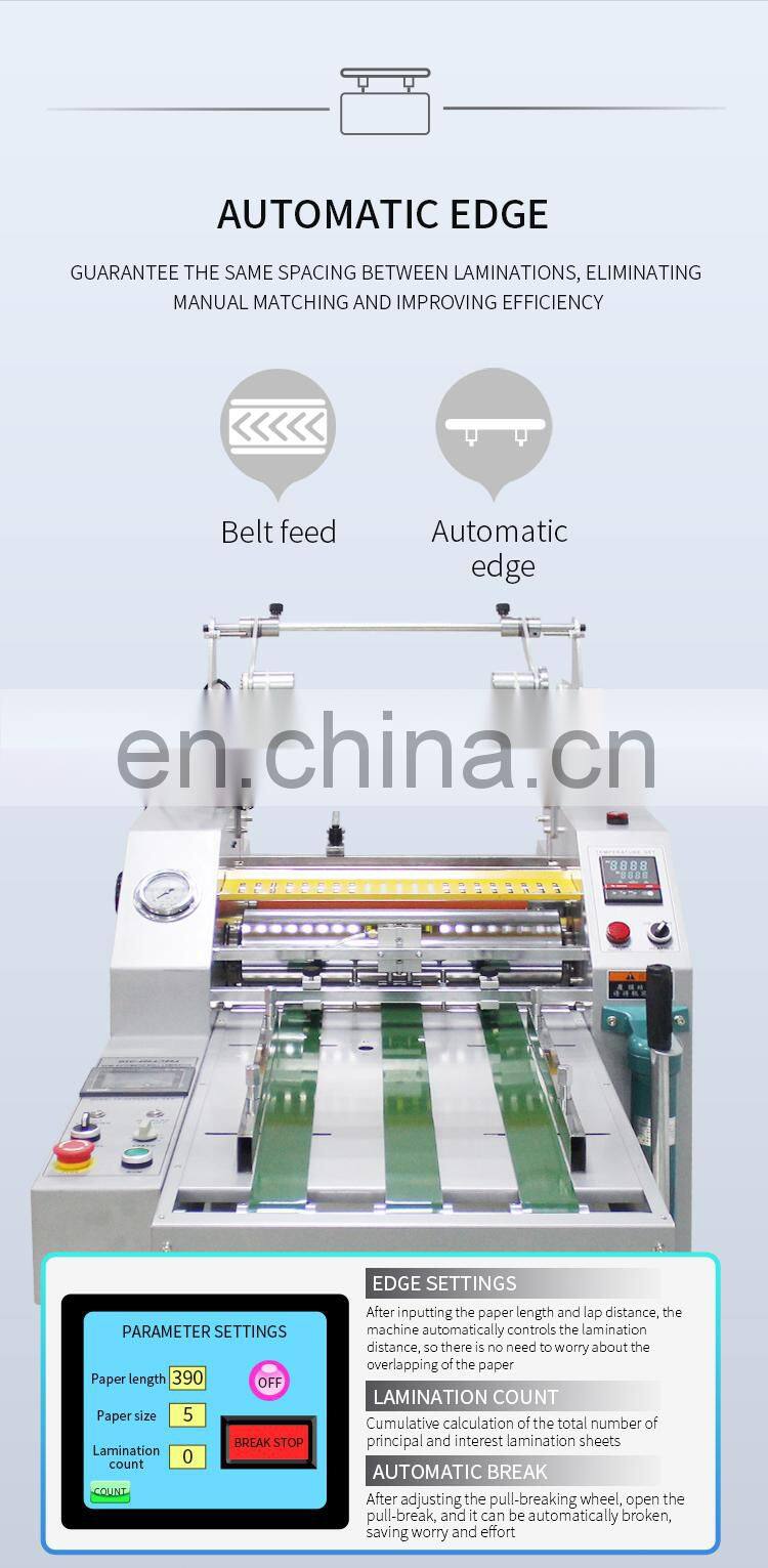 Top Quality Durable 110Mm Steel  Roller  Film Automatic Paper Laminating Machine