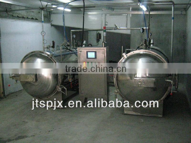 stainless steel two parallel connection pot hot water immersion autoclave temperature pressure