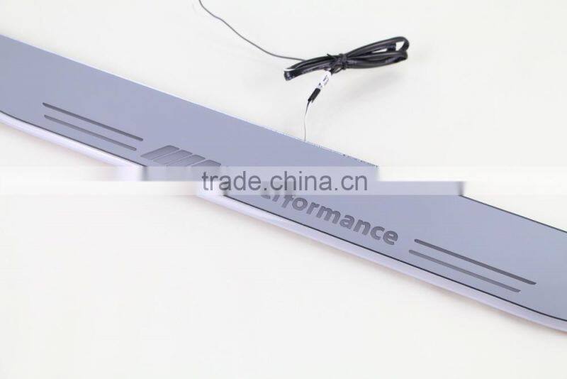 LED flash scuff Sill Plate light for X1 E84 2011~2015 car door sill plate light moving flash car sill plate light