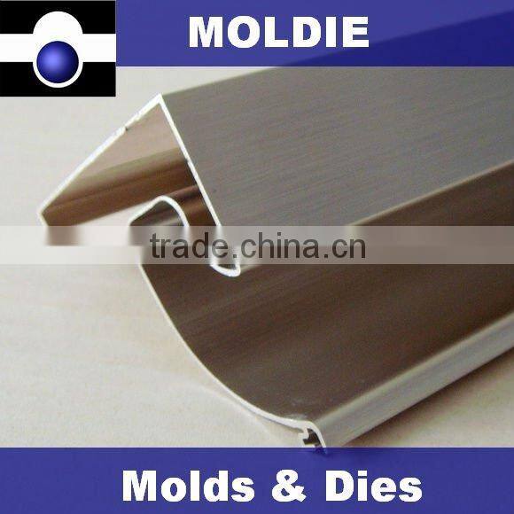 Anodized aluminium profile for refrigerators handle