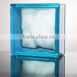 Parallel light glass block for decoration clear or colored 190*190*80 glass blocks