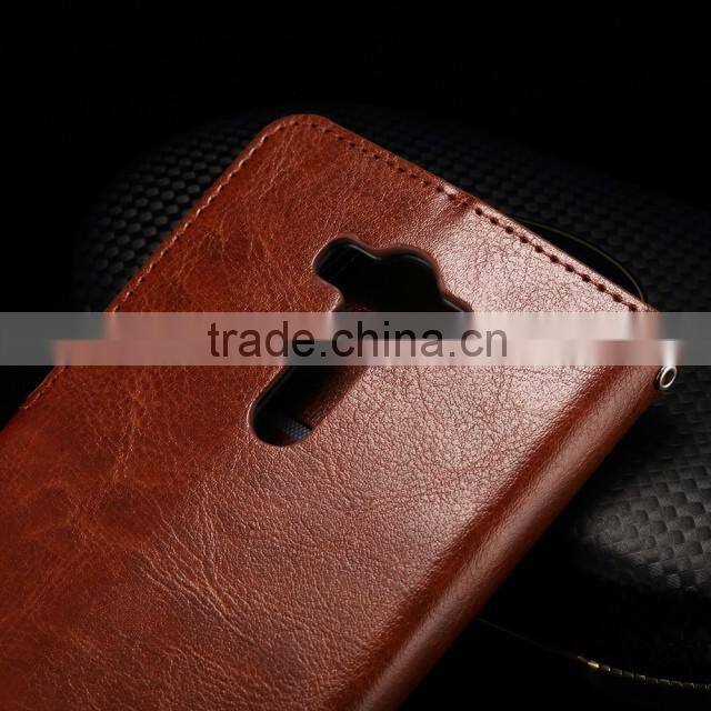 leather wallet cover 5.5 inch for Asus ZenFone2 Laser ZE550KL case leather magnetic cover case wallet stand