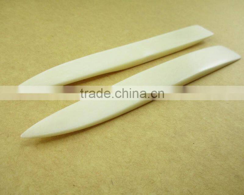 5.5 inch white bleached bookbinding tool pointed bone folder