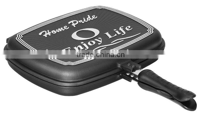 aluminum dia-cast double fry pan QD-DC201