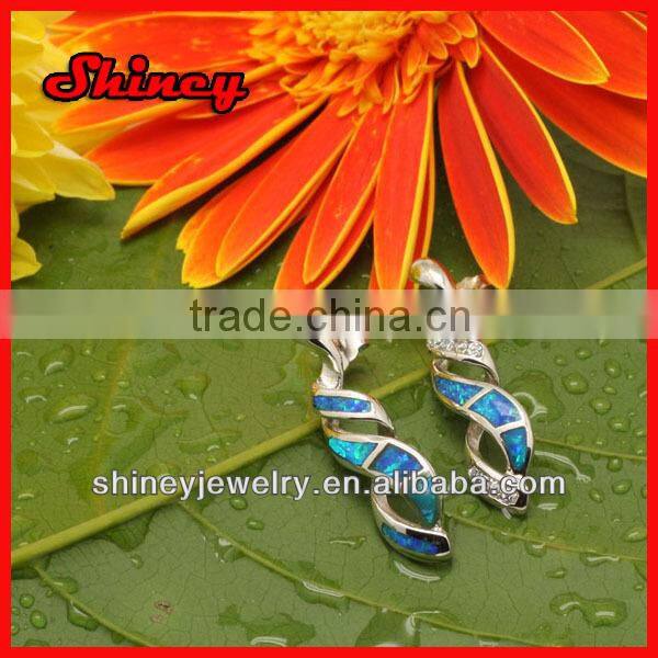 high quality micro paved gold plating white AAA cubic zironia fashion men's earrings