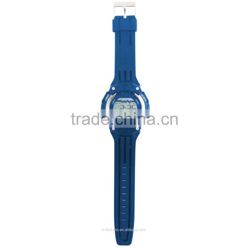 LP1343_BL Rubber Strap Blue color Chrono Alarm Date/Day Flashlight Tech Multifunction analog digital high tech watch