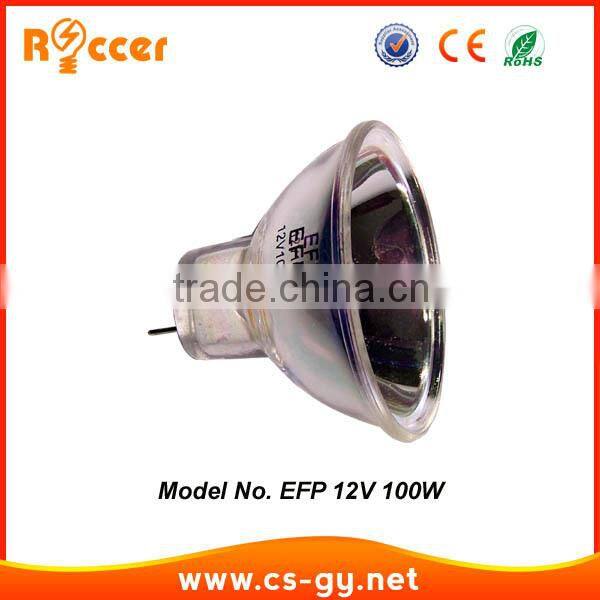 2015 hot new products CE ROHS replacement halogen bulb type GZ6.35 12V 100W lamp EFP