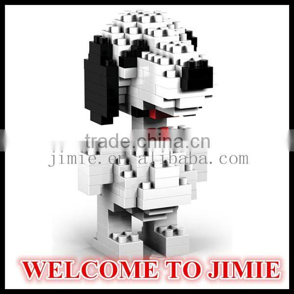 high quallity customize 3d diamond plastic block toys