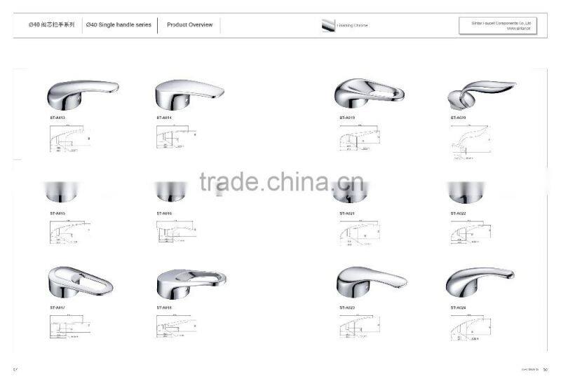 zinc alloy die-casting OEM kitchen mixer and shower faucet handle