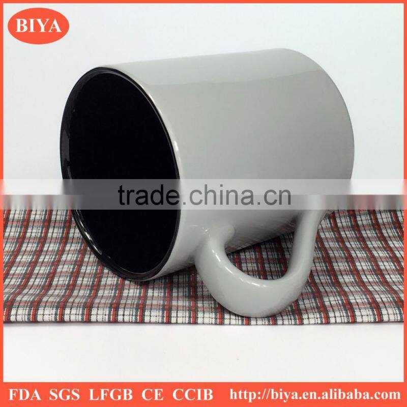 promotion mug double color ceramic cup with handle mug beer mug
