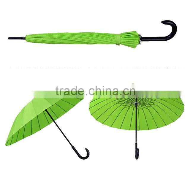 Creative 24 bone carbon fiber shaft advertising golf umbrella