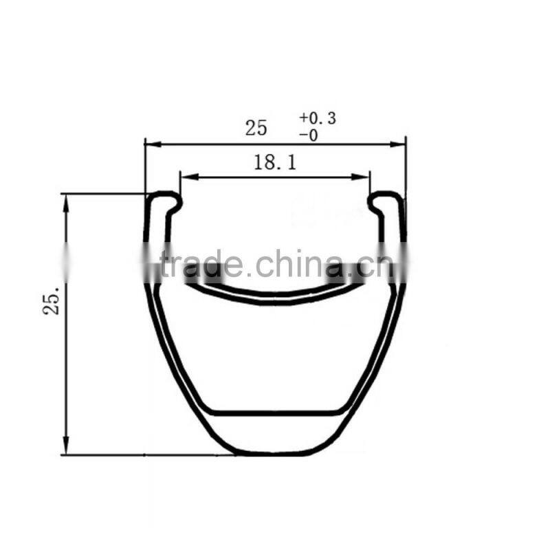 29er carbon MTB rims 25mm clincher disc brake bicycle rims 29er
