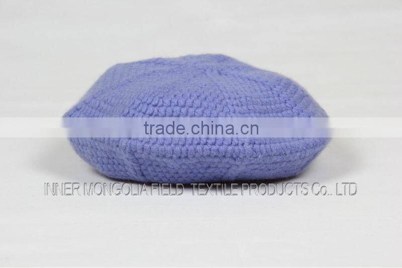Lady Violet Hand-knitted Beret
