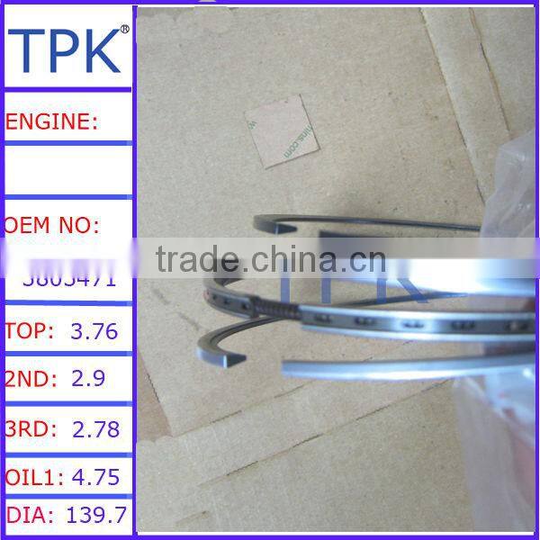 NT855 piston ring set, 3801056 4089810