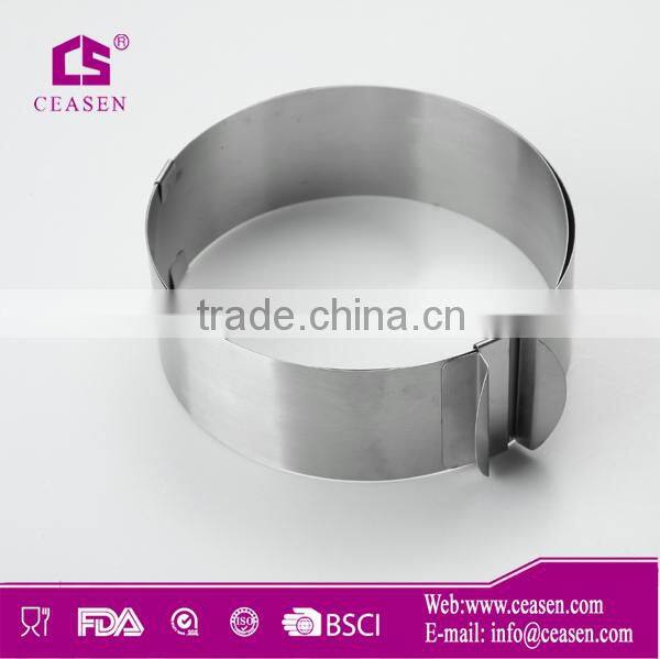 high level stainless steel with sanding ring shape cookie mould/cake mould