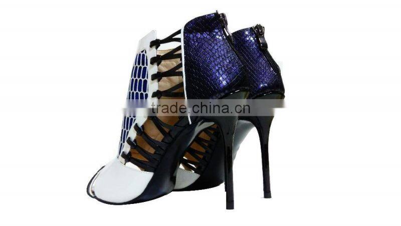 Mature Sexy Girls High Heel Shoes, Open Toe Ankle Sandals Collage Colors Shoes, Beauty Women High Heel Shoes