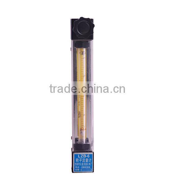 LZB cheap flow meter with thread connection/glass rotameter