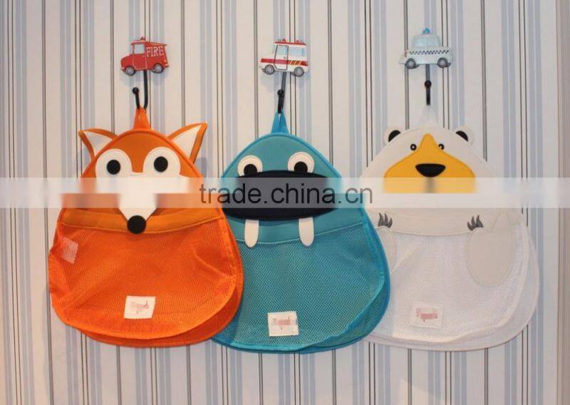 Baby Bath Toy Organizer - Bath Toy Holder for Tub with 1 Strong Suction Cups and Large Bath Toy Storage Bag