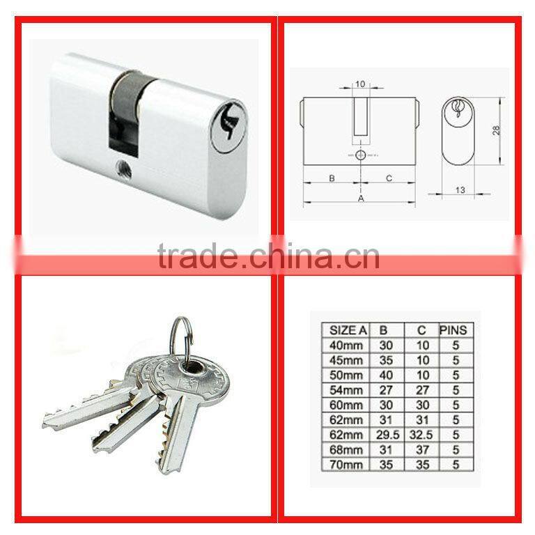 High Quality oval Brass lock cylinder with Competitive Price