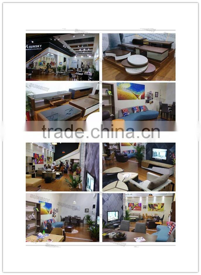 Tempered glass top modern design tv stand (TY105)