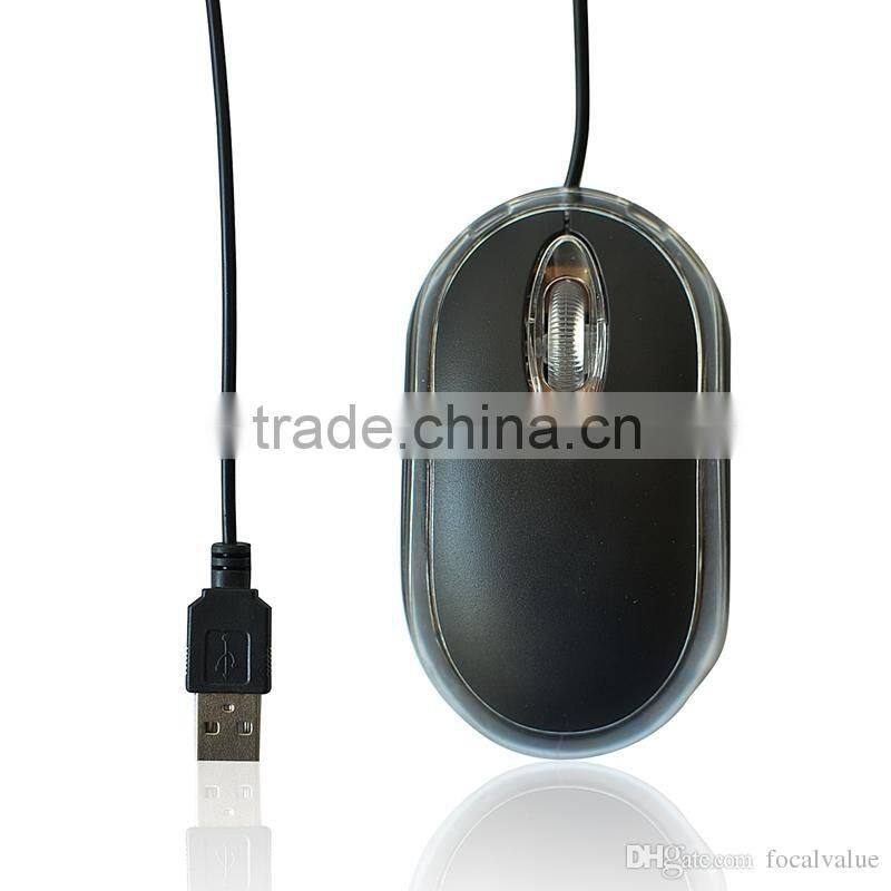 3D Optical Mini Wired USB Gaming Mouse Cheaptest Simple Style With Good Quality For Home OR Office Computer User Match