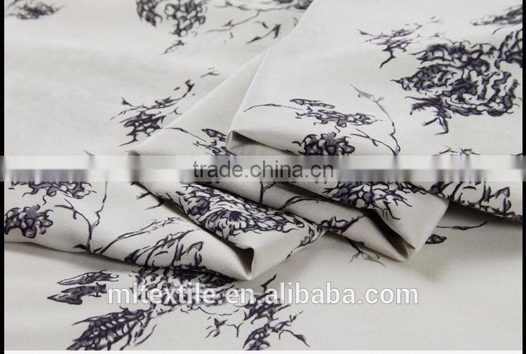 floral crepe de chine 100 silk digital print silk fabric