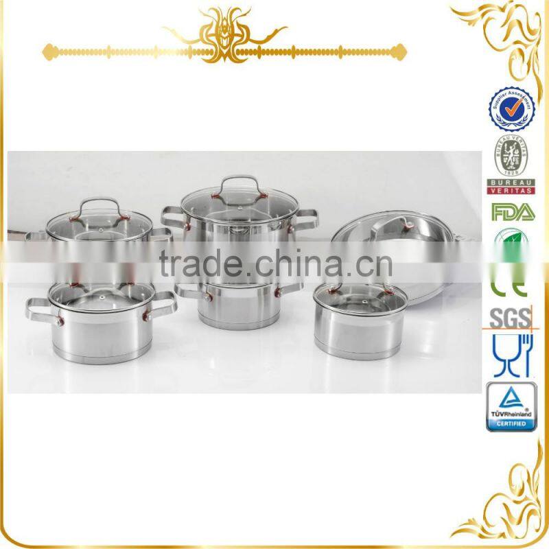 Hot sale cookware set with glass lid in Vietnam MSF-3944