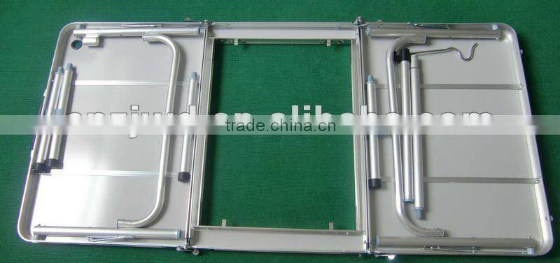 folding Barbecue BBQ Table with iron pan&lamp holder