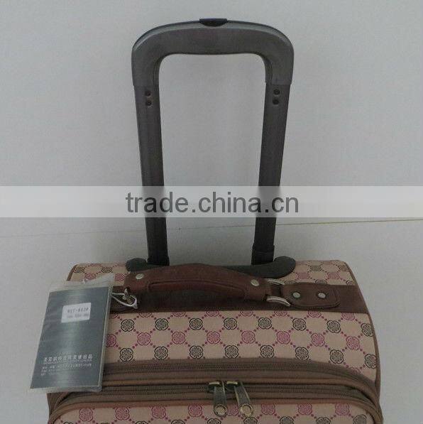 2015 top design newest carry-on 4 wheels PU trolley luggage