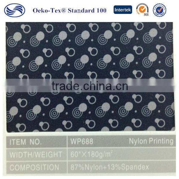 printed nylon swimsuit spandex stretch fabric