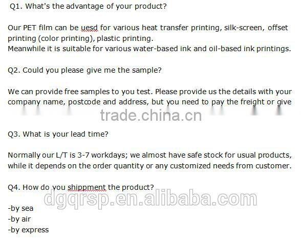 Heat Sensitive Feature heat transfer printing film