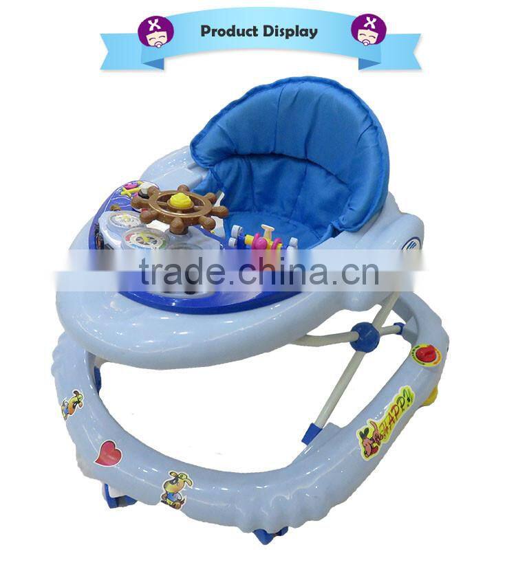 Melody Musical Baby Ocean Explorer Play Tray Cute 6 Wheels Baby Walker