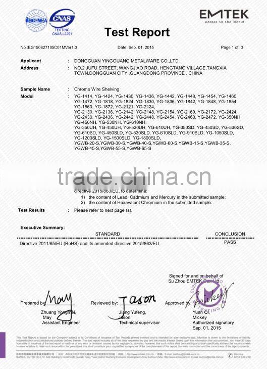 Stainless Steel Drying Rack for Electronics Factory