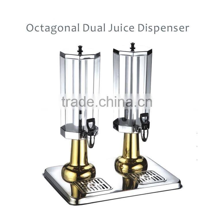 Stainless steel hot and cold milk tea dispenser